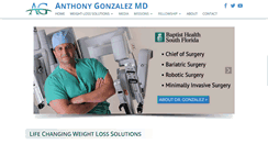 Desktop Screenshot of anthonygonzalezmd.com