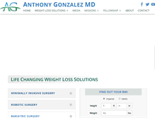 Tablet Screenshot of anthonygonzalezmd.com